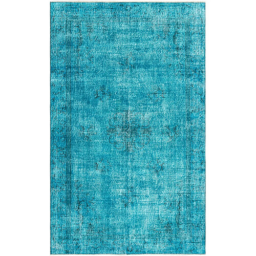 Vidal Tapis de laine 254x155 turquoise Ultra Vintage