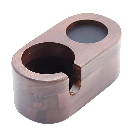 Porte-filtre à Café Tamper Support En Bois Espresso Tamper Tapis 3 Trous 58mm