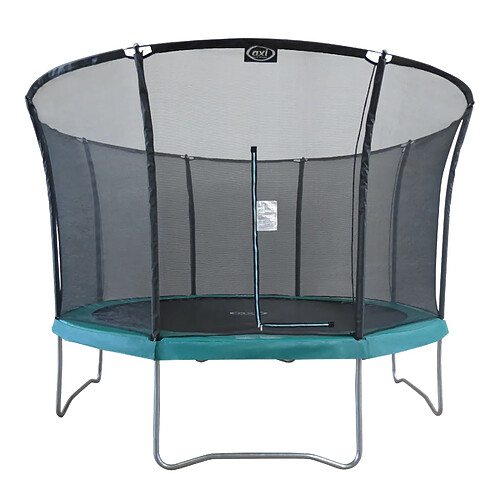 Trampoline rond avec filet - AXI Denver - Ø 366 cm en VERT | Trampoline entérré sur pieds pour enfants | Pour le jardin / l'extérieur