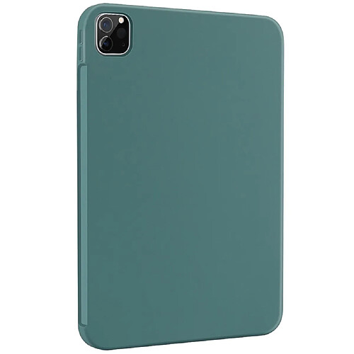 Coque en silicone antichoc, anti-empreinte digitale vert pour votre iPad Pro 12.9-pouces (2021)/(2020)/(2018)