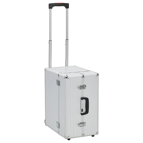 vidaXL Valise de pilote 47 x 39 x 27 cm Argenté Aluminium