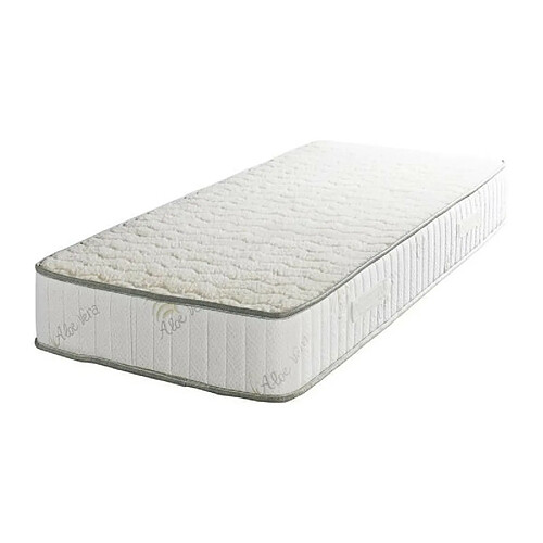 King Of Dreams Lot de 2 Matelas 100x200 + Sommier + pieds + Oreiller Mémoire + Protège Matelas Offerts Mousse Poli Lattex Indéformable 23 cm T