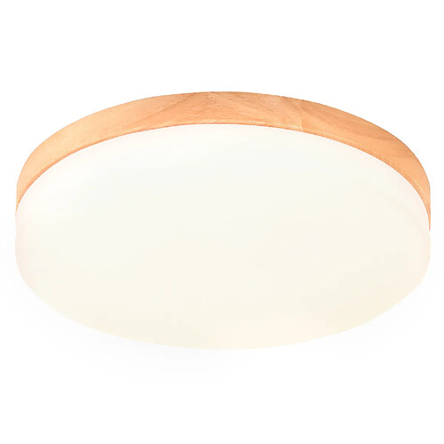 Stoex 26CM Plafond Moderne À Led Plafonnier en Bois Pour Lafonniers Intérieurs Couloir Chambre Cuisine Salon 4500K