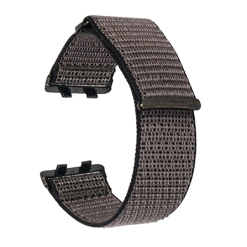 Bracelet en nylon respirant, réglable pour votre Oppo Watch 3 - gris/noir