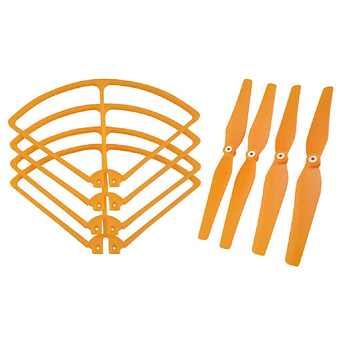 RC Drone Propeller + Bague de protection d'hélice pour Syma X8C X8W X8HW Orange