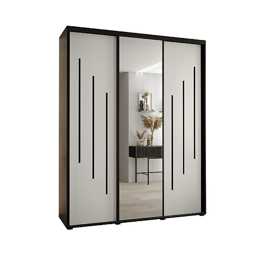 Abiks Meble Armoire DAVOS 9 À Portes Coulissantes 235,2/190/60 3 Portes