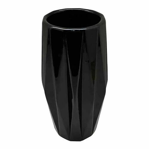 Paris Prix Vase Déco en Céramique Origami 24cm Noir