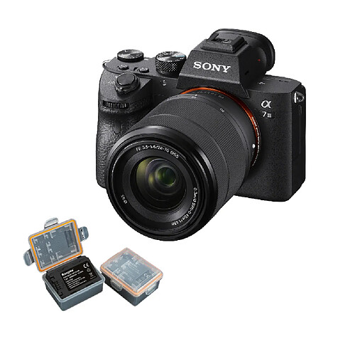 Sony Alpha A7 Mark III 28-70 mm + batterie Kingma 2000 mAh (Sony NP-FZ100)