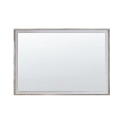 Beliani Miroir LED ARGENS 80 cm Argenté