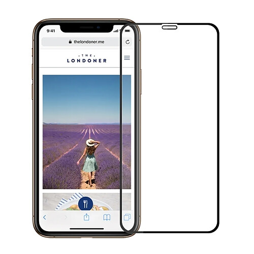 Wewoo Film de verre trempé plein écran anti-déflagrant anti-déflagrant dureté de surface 2,5H 9H pour iPhone XR (Noir)