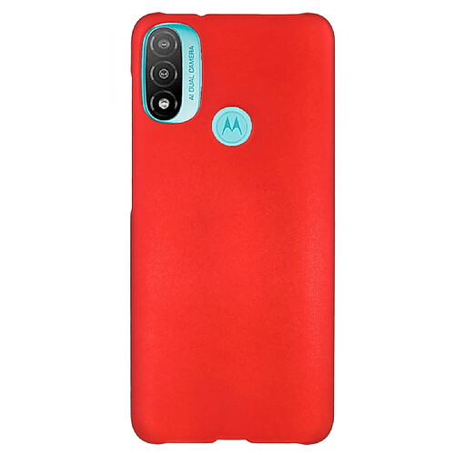 Coque en TPU anti-rayures, caoutchouté rouge pour votre Motorola Moto E20/E30/E40