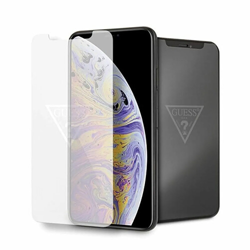 Guess Maroquinerie Verre trempé Guess avec logo invisible pour iPhone Xs Max