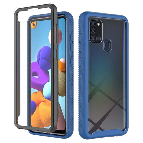 Coque en TPU 3-en-1, hybride bleu foncé pour votre Samsung Galaxy A21s