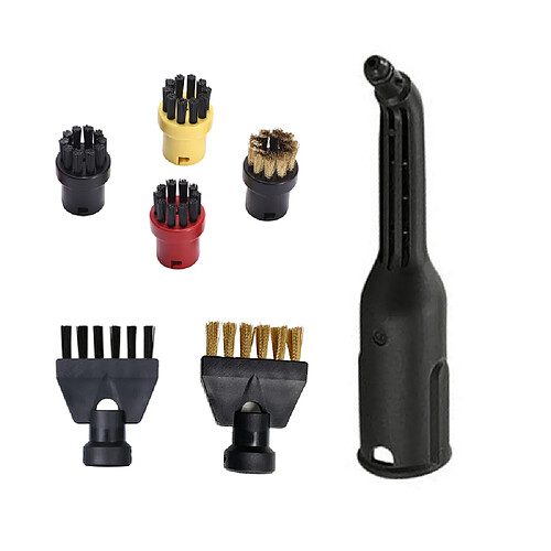 INF Brosses et buse pour nettoyeur à vapeur Kärcher SC/SG, 7 pièces détachées