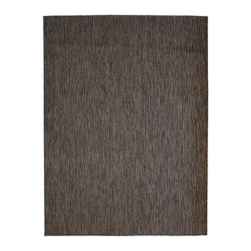 Thedecofactory TERRAIN UNI - Tapis intérieur-extérieur aspect jute marron 195x275