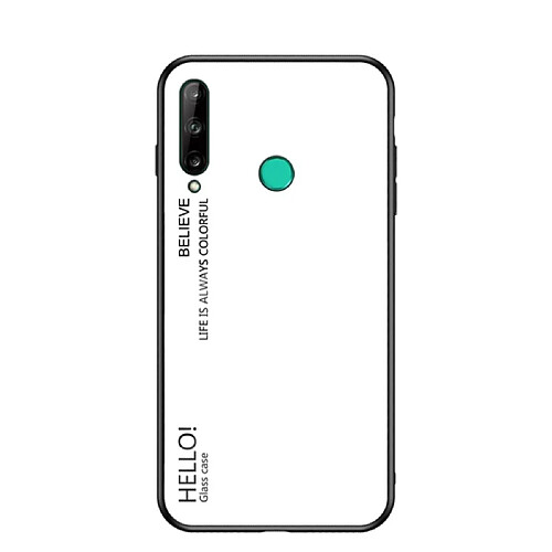 Coque en TPU combo de dégradé de couleurs blanc pour votre Huawei P40 Lite E/Y7P