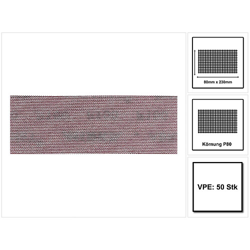 Mirka ABRANET Bandes abrasives Grip 80x230mm P80