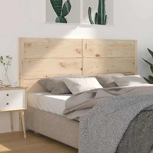 vidaXL Tête de lit 166x4x100 cm Bois massif de pin