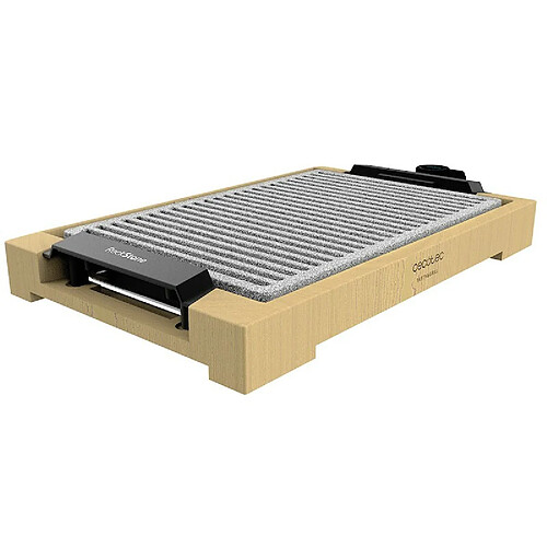 Cecotec Plancha électrique Tasty&Grill 2000 Bamboo LineStone