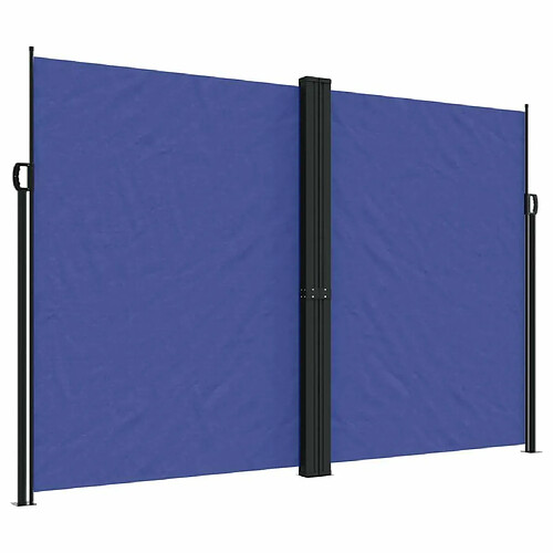 Maison Chic Auvent latéral rétractable | Store latéral | Brise-vue latéral bleu 220x600 cm -GKD39127