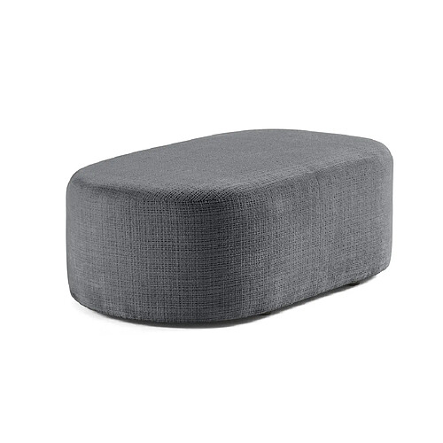 Bestmobilier Miro - pouf en velours texturé