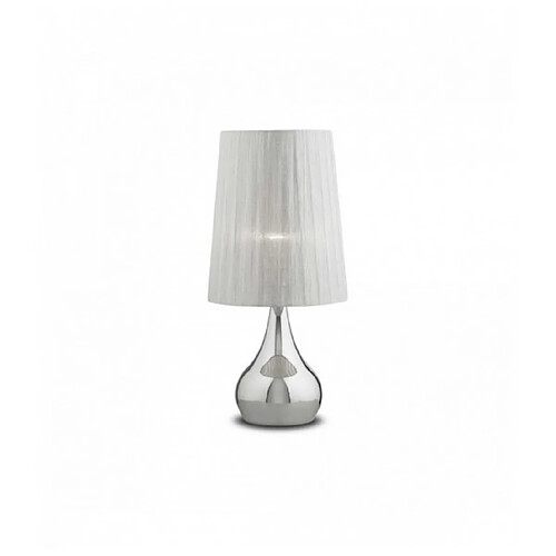 Ideal Lux Lampe de table Argentée ETERNITY 1 ampoule en métal