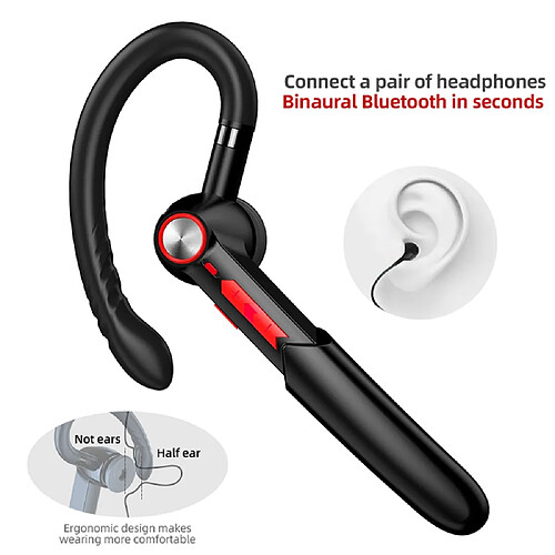 GUPBOO Casque Kebidu Bluetooth 5.0 sans fil étanche avec micro