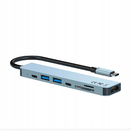 GUPBOO Adaptateur XO HUB 7en1 USB-C PD SD microCD MACBOOK,JL2312