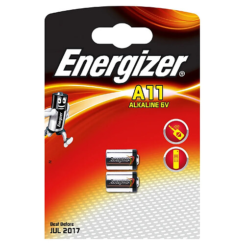 Camelion Pile Energizer 639449 Alcaline 11A, AG11, E11A, GP11A, L1016, MN11, V11A Lot de 2 pcs 6V