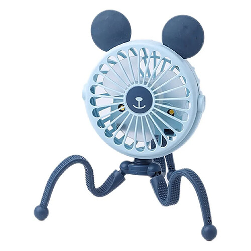 Ventilateur Clip USB Portable (Bleu)