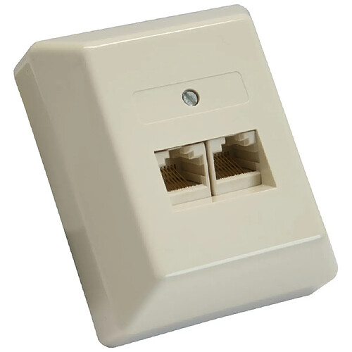 Plaque murale InLine® ISDN 2x RJ45 femelle 2x 8 ports