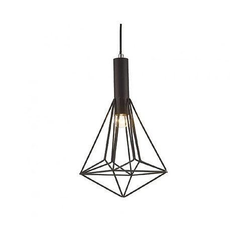 Luminaire Center Suspension Kristoff Noir 1 ampoule 45cm