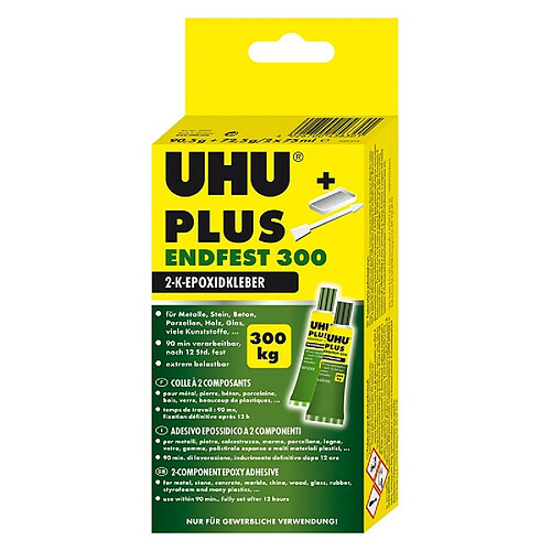 UHU plus Colle bi-composant 2K-Seringue 24ml/25g (Par 6)