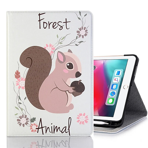 Wewoo Housse Étui Coque Etui à rabat horizontal en cuir avec motif Squirrel pour iPad Pro 11 pouces 2018avec fentes cartes & support & porte-monnaie & cadre photo & fente stylo