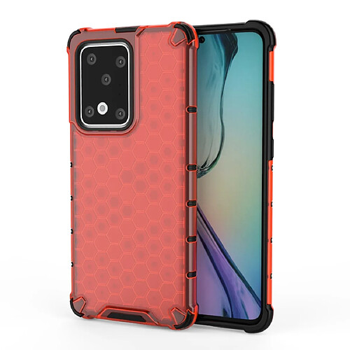 Wewoo Coque Pour Huawei P40 Pro Shockproof Honeycomb PC + TPU Case Red