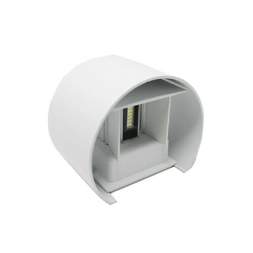 Tradex MURALE 28 LED 12 WATT IP55 LUMIÈRE FROIDE CHAUDE UP & DOWN ES44 BLANC