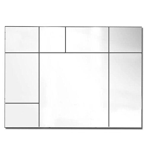 LUIGI FERRO Grand miroir mural design décoratif rectangulaire 96 x 72 cm