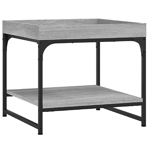 ComfortXL Table Basse Sonoma Gris 49,5x49,5x45 Cm Bois D'ingénierie