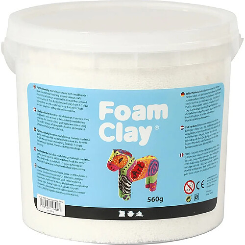 Foam Clay® Mousse à modeler Blanc 560 g