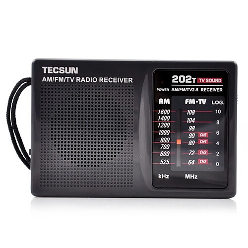 Universal R 202T AM/FM/TV Radio de poche Haut-parleurs intégrés Internet Radio portable FM/FM/TV Radio de poche Vintage | R-202T | Radio de poche