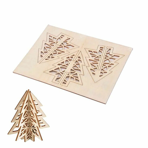 Paris Prix Puzzle 3D à Personnaliser Sapin de Noël 9cm Naturel