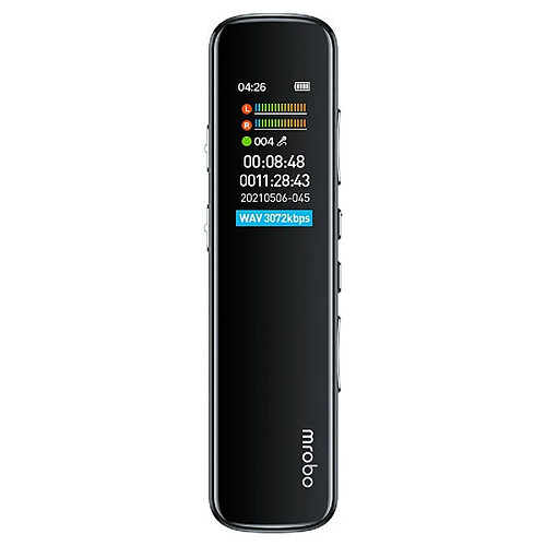 Dictaphone HD 0.96 Pouces 64GB Réduction De Bruit Enregistrement Et Musique YONIS