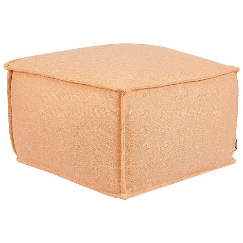 Beliani Pouf SHERALI Orange Coton