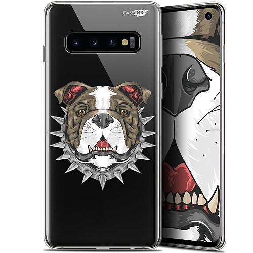 Caseink Coque arrière Samsung Galaxy S10 (6.1 ) Gel HD [ Nouvelle Collection - Souple - Antichoc - Imprimé en France] Doggy