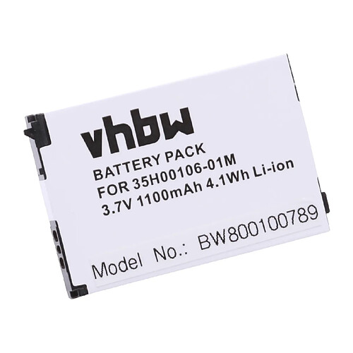 vhbw batterie compatible avec T-MOBILE G1 smartphone (1100mAh, 3,7V, Li-Ion)