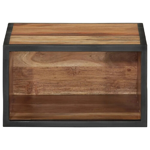 Maison Chic Table de chevet | Table de nuit murale 35x35x20 cm bois massif d'acacia -GKD31921