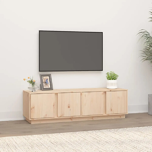 vidaXL Meuble TV 140x40x40 cm Bois de pin massif