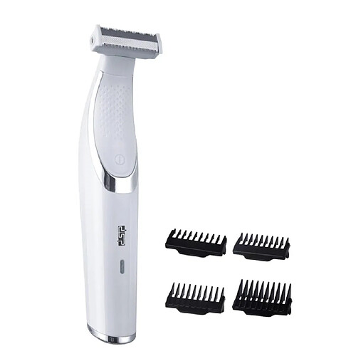 Universal Hommes Shed Moustache Coiffeur Corps Rasoir électrique Cou Rasoir chauve Rechargeable Fil Radio Rasoir | Rasoir électrique (blanc)