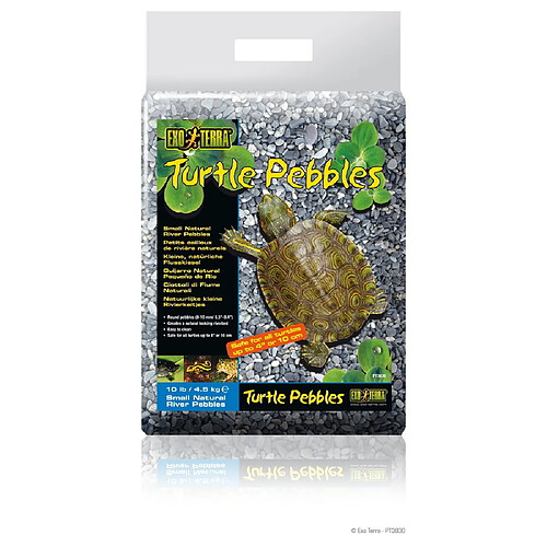 Petit Cailloux de Rivière Turtle Pebbles pour Tortue - Exo Terra - 4,5Kg