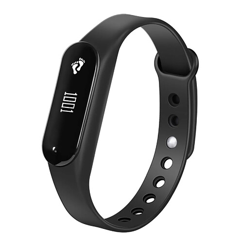 Wewoo Bracelet connecté noir 0,69 pouces OLED Bluetooth Smart Display, moniteur de fréquence cardiaque de / Podomètre / Appels rappeler / de sommeil / Rappel sédentaire / Alarme / Anti-perte, Compatible avec Android et iOS Téléphones